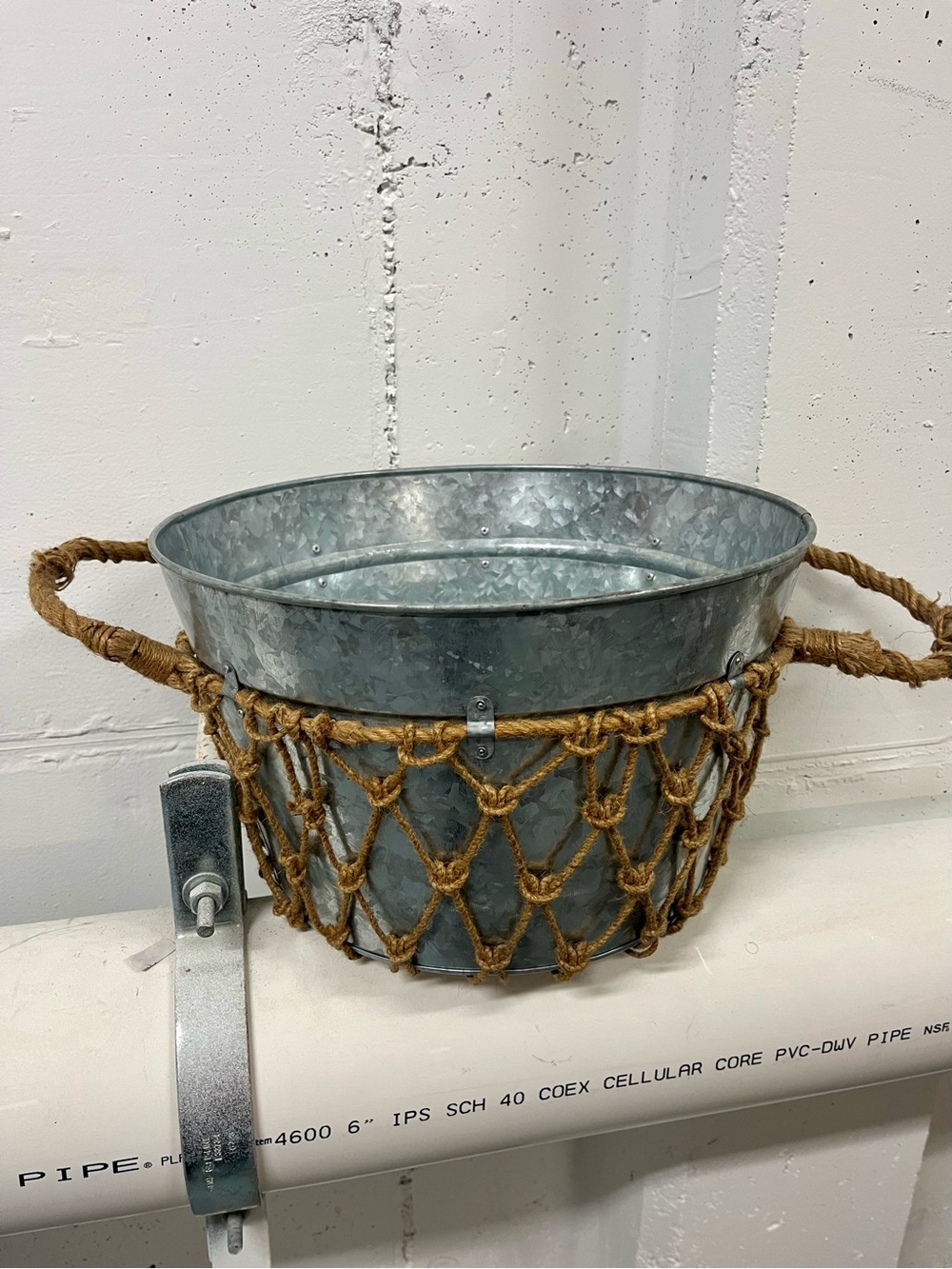 Cynthia Rowley Tin&Rope Bucket